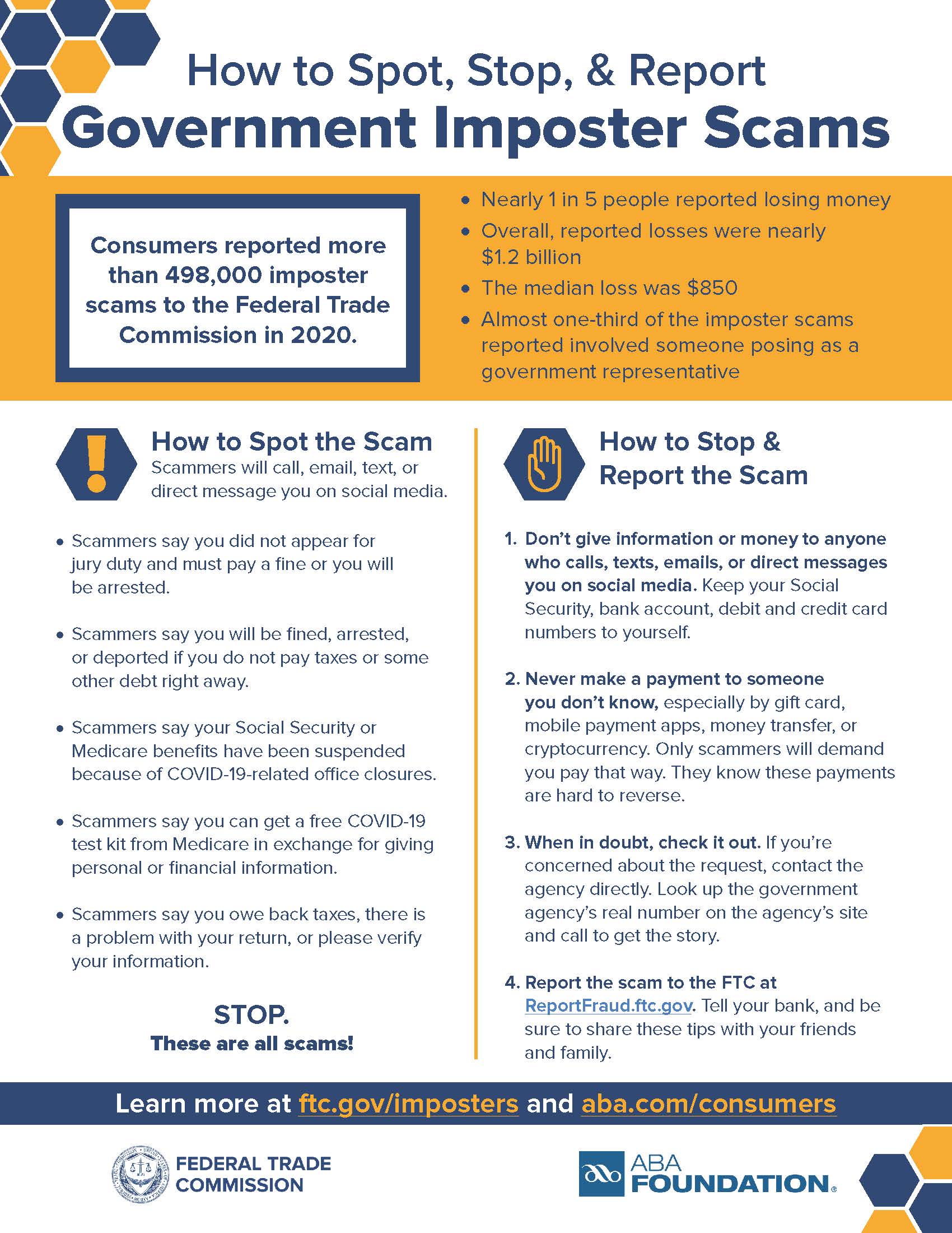 Government imposter scams